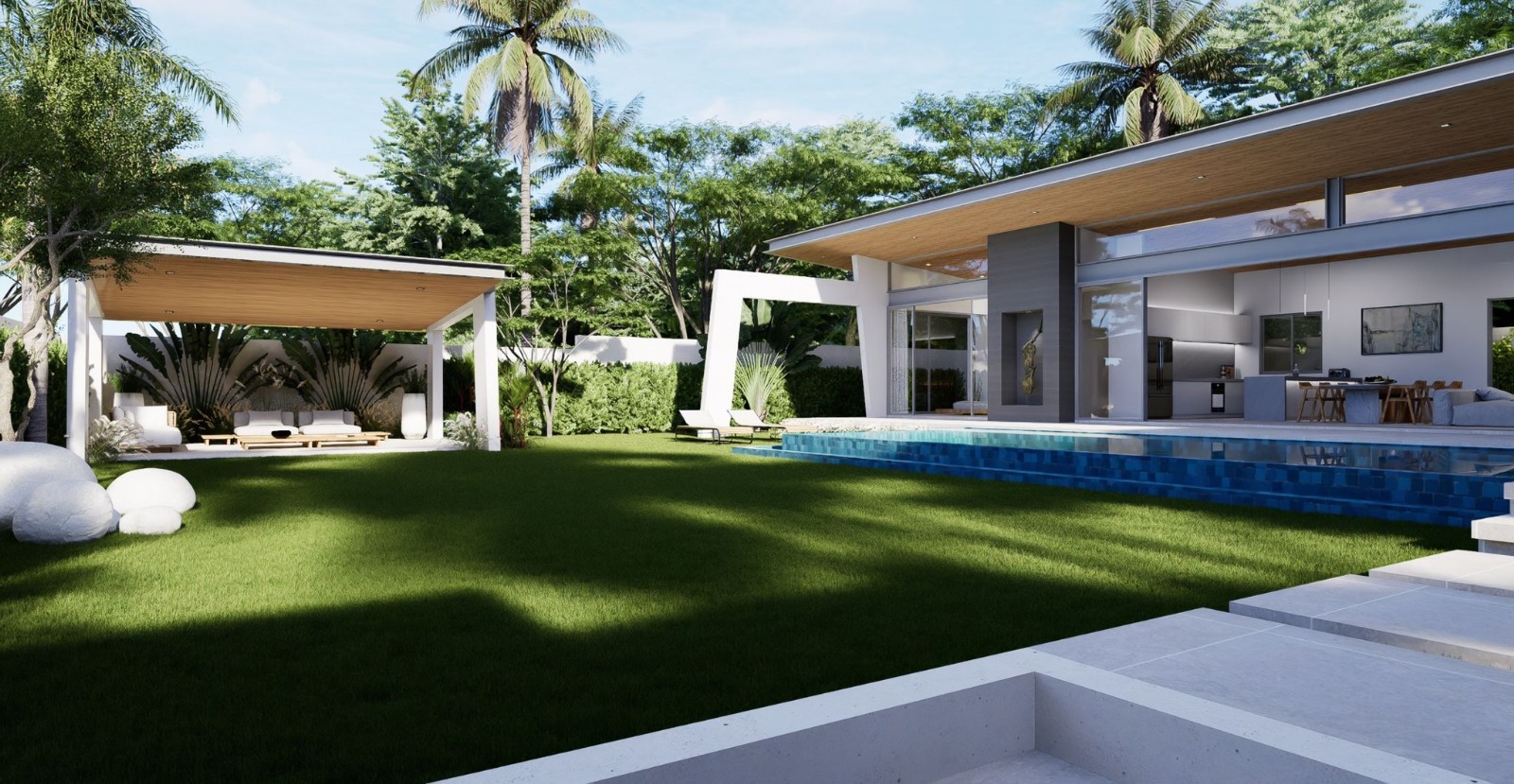 3 bedroom garden pool villa for sale in Koh Samui, Thailand 